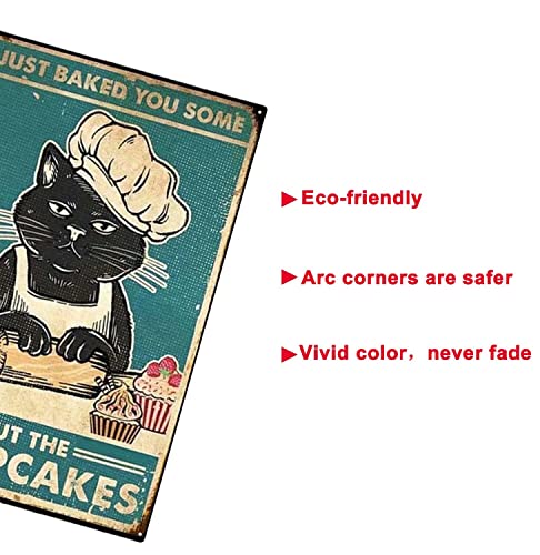 Vintage Marijuana Metal Tin Sign, Baked Cakes