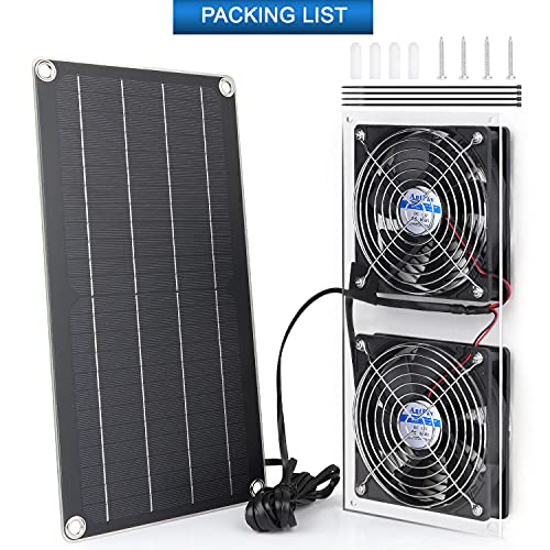 10W Solar Panel Fan Kit for Small Chicken Coops