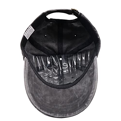 Vintage Washed Denim Chicken Mama Baseball Cap