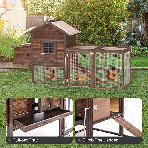 Outdoor Wooden Chicken Coop for 4 Chickens