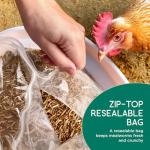 FLYGRUBS Non-GMO Chicken Feed with Extra Calcium (5lb)