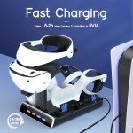 PSVR2 & PS5 Controller Charging Dock with Stand