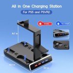 PSVR2 & PS5 Controller Charging Dock with Stand