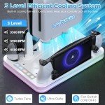 PS5 Cooling Stand & RGB Controller Charging Dock