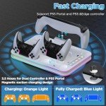 PS5 Cooling Stand & RGB Controller Charging Dock