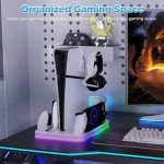 PS5 Cooling Stand & RGB Controller Charging Dock