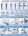 PS5 Stand with Cooling, Charging, 12 Slots & Holder