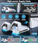 PS5 Stand with Cooling, Charging, 12 Slots & Holder