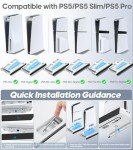 Rysker PS5 Stand with Cooling Station & Charger