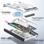 Rysker PS5 Stand with Cooling Station & Charger