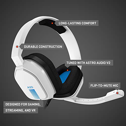 White/Blue ASTRO Wired Gaming Headset for Multiple Consoles