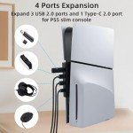 McBazel 4-Port USB Hub for PS5 Slim/Pro
