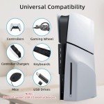 McBazel 4-Port USB Hub for PS5 Slim/Pro