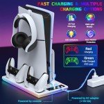 PS5 Stand & Cooling Station with Controller Charger