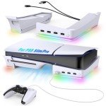 Auarte RGB PS5 Horizontal Stand with USB Hubs