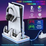 PS5 Stand & Cooling Station with Controller Charger