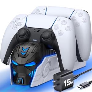 Dual PS5 Controller Fast Charging Dock Station