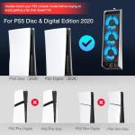 Quiet Cooling Fan for PS5 with LED Light