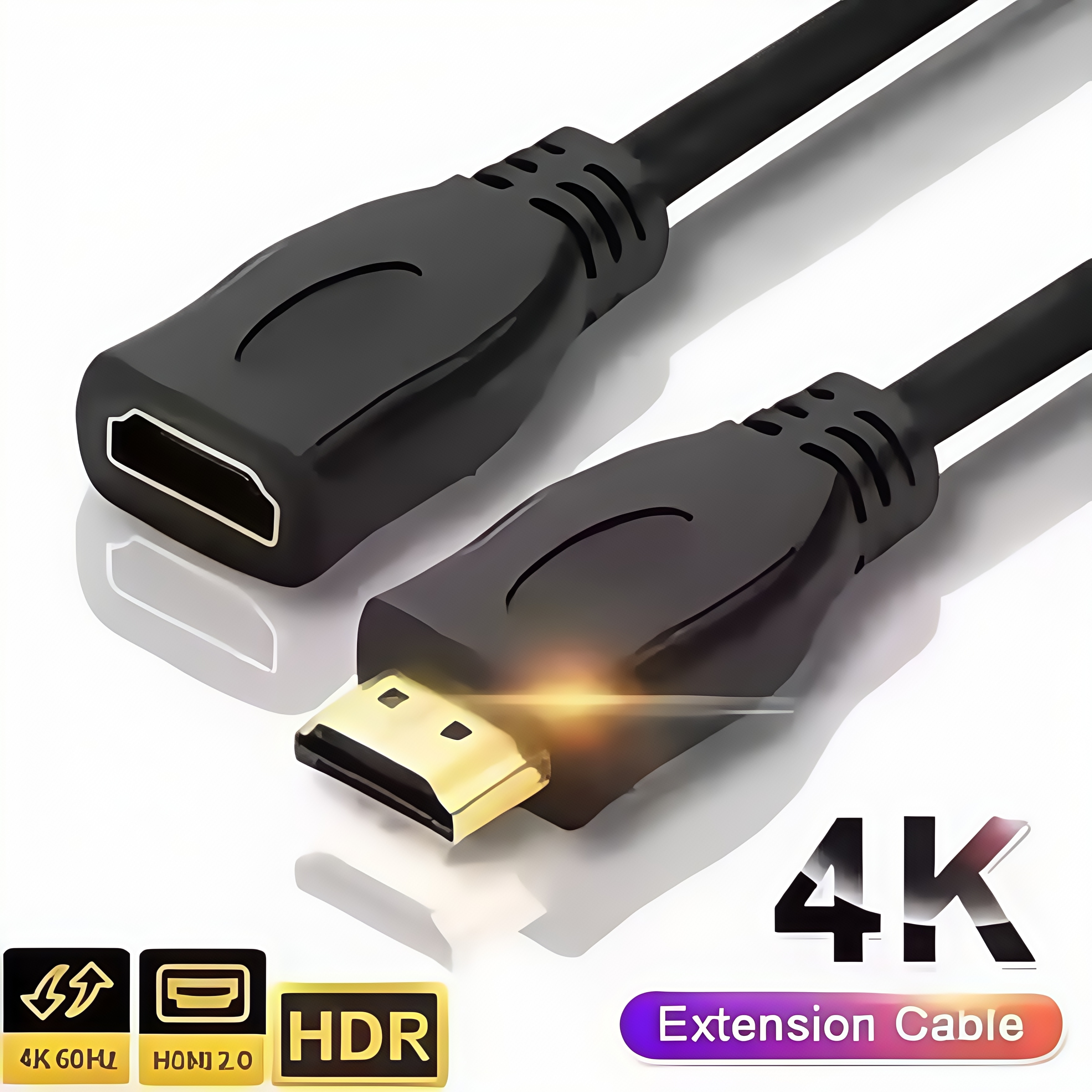 4K HDR HDMI Extension Cable for PS5 & Xbox