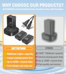 Dual Charging Dock with 2 Rechargeable Batteries for Xbox 360