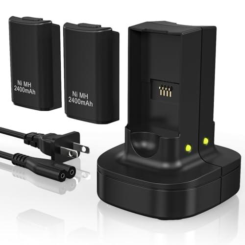 Rechargeable Battery and Dual Charger for Xbox 360
