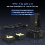 Rechargeable Battery and Dual Charger for Xbox 360