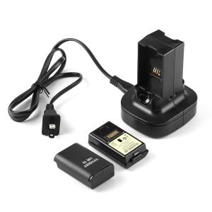 Dual Battery Pack & Charger Dock for Xbox 360