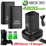 Dual Battery Pack & Charger Dock for Xbox 360