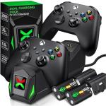 Dual Controller Charger Dock with 2 Rechargeable Batteries