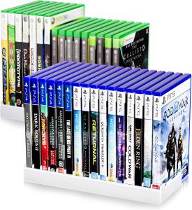 Universal Game Storage Holder for Consoles and DVDs