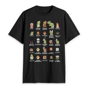 Nintendo Men's Pixel Cast Tee - Black, Large
