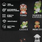 Nintendo Men's Pixel Cast Tee - Black, Large