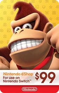 $99 Nintendo eShop Gift Card Digital Code