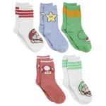 Super Mario 5-Pack Crew Socks for Boys