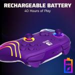 PDP Afterglow Wave Wireless Pro Controller - Purple