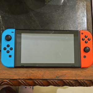 Nintendo Switch Neon Red & Blue Console Bundle