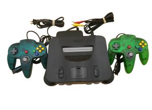 Nintendo 64 Console with 4 Controllers and Cords