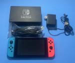 Nintendo Switch Neon Blue/Red Joy-Con Bundle with Games