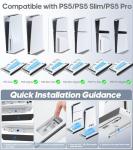 Rysker PS5 Stand with Cooling Station & Charger