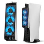 Quiet Cooling Fan for PS5 with LED Light