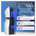 PS5 Pro Cooling Fan with USB & LED Lights