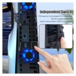 PS5 Pro Cooling Fan with USB & LED Lights
