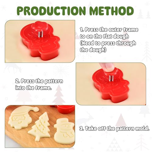 Holiday Cookie Cutter Set - 4 Fun Shapes for Kids