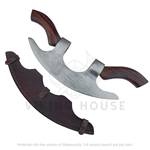 Professional Viking Pizza Cutter with Solid Wood Handles