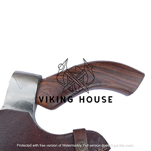 Professional Viking Pizza Cutter with Solid Wood Handles