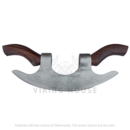 Professional Viking Pizza Cutter with Solid Wood Handles