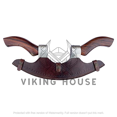 Professional Viking Pizza Cutter with Solid Wood Handles