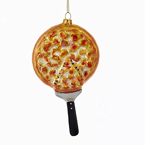 Kurt Adler GEMS Glass Pizza Ornament, Christmas