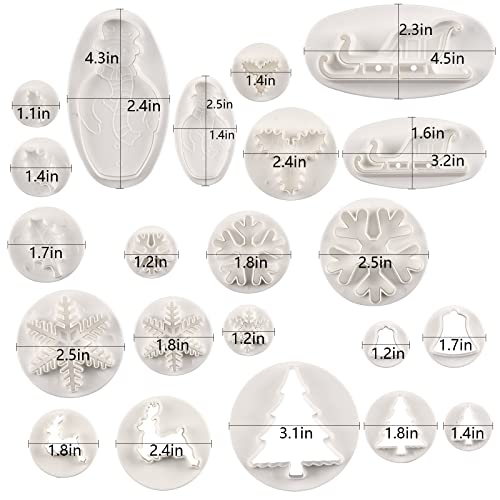 Christmas Cookie Cutter Set - 22 Piece Molds