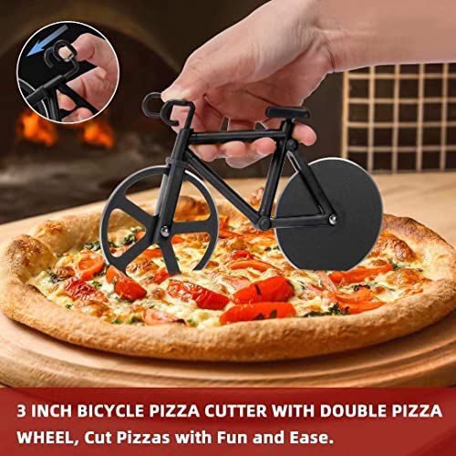 Brick and Steel Bicycle Pizza Cutter - Cyclist's Gift